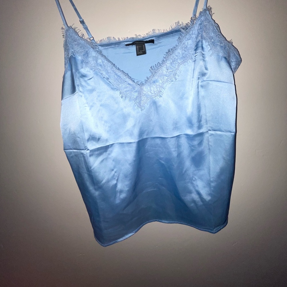 Forever21 blue sateen camisole